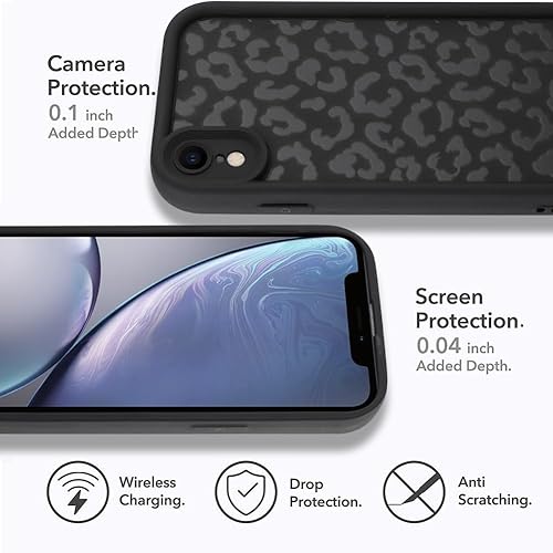 Miniatura 5 de MOWIME Funda compatible con iPhone XR, estampado de guepardo, a prueba de golpes, funda protectora de TPU suave para mujeres y niñas, funda delgada