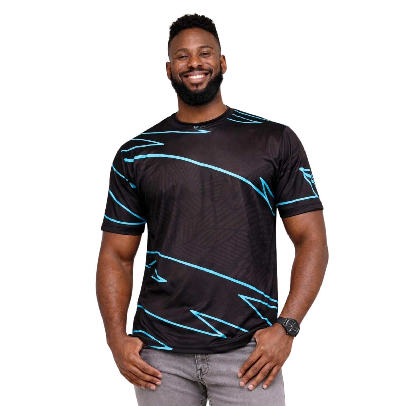 KAM Active Performance Marl T-Shirt for Mens KBSAP002 Black 4XL