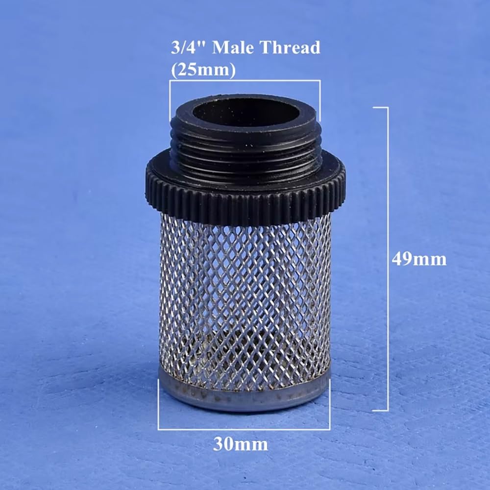 Trwały filtr wody ze stali nierdzewnej 304 do akwariów, stawów i hydroponiki - męski gwint zewnętrzny 1/2" do 2"(10Pcsx3/4in)