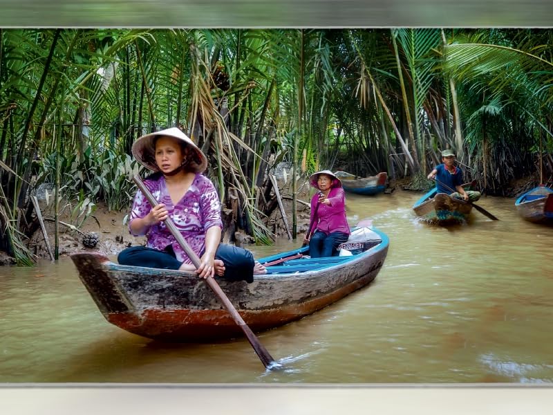 Puzzle Vietnam original 1000 pièces cadeau idéal voyageur paysage My Tho CALVENDO 64x48 cm - 2