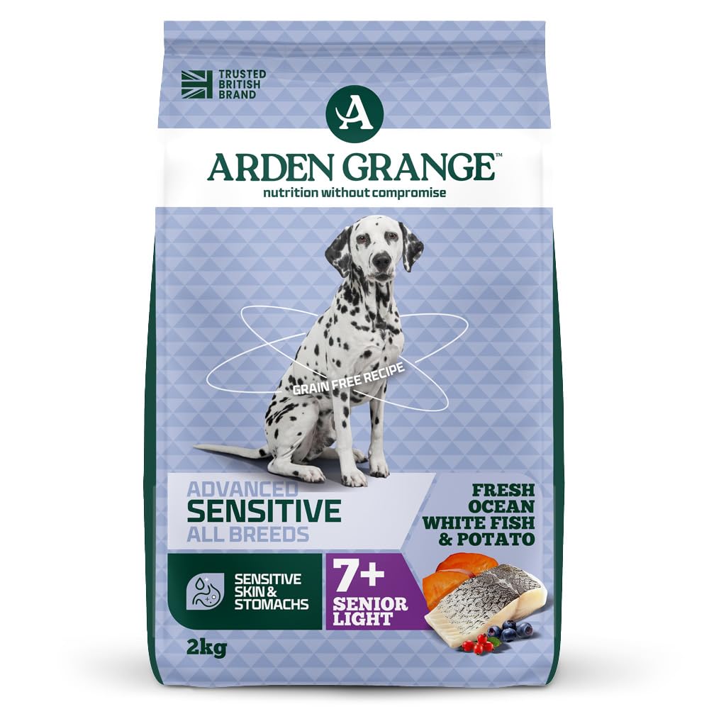 Arden Grange Sensitive grain free light/senior ocean white fish & potato 2kg