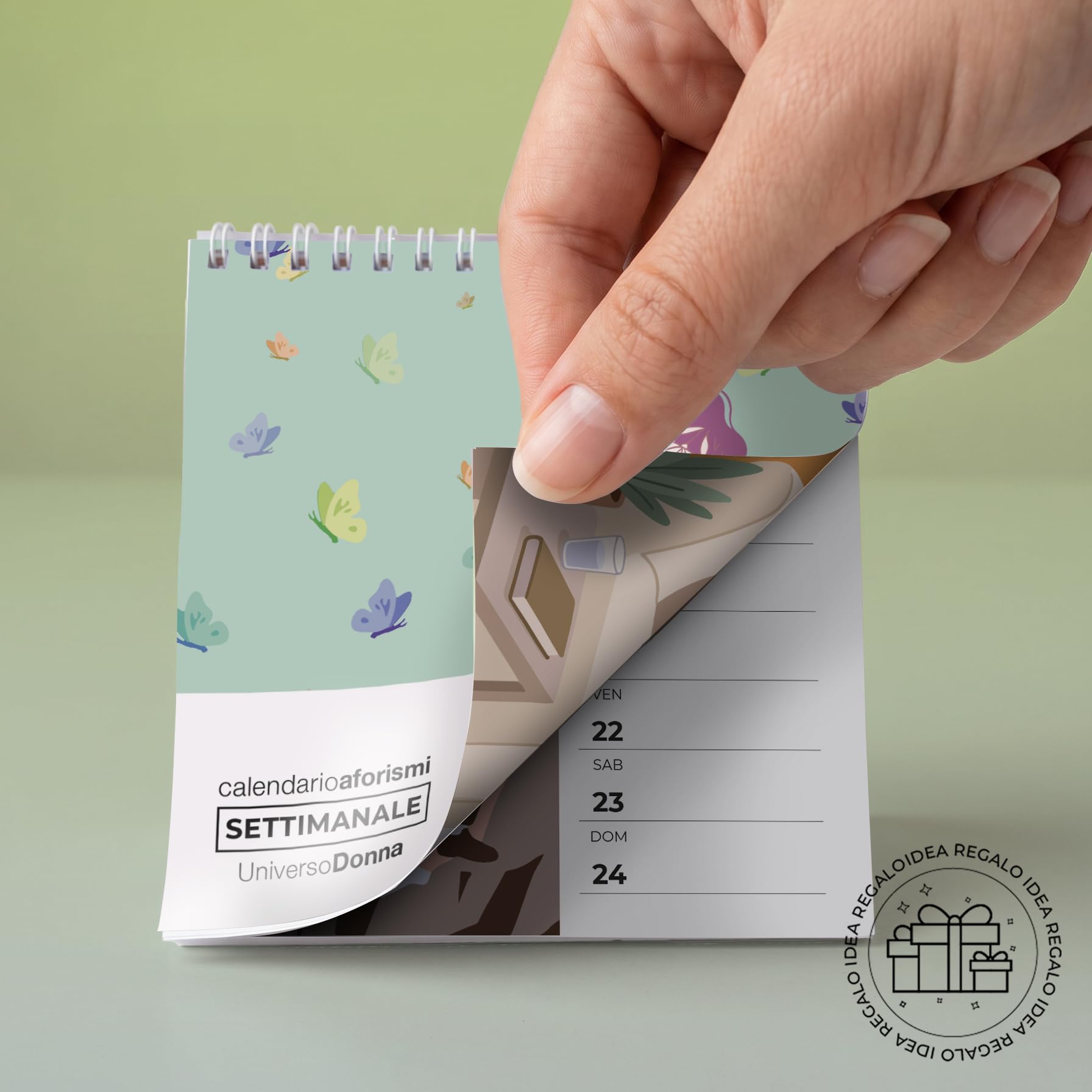 Q&B Grafiche Wochenkalender 2027 Frauen für den Schreibtisch | Tischkalender mit Spirale | Wochenplaner, Motivation und Geschenkidee für Büro und Zuhause (2027 | 3 Stück)