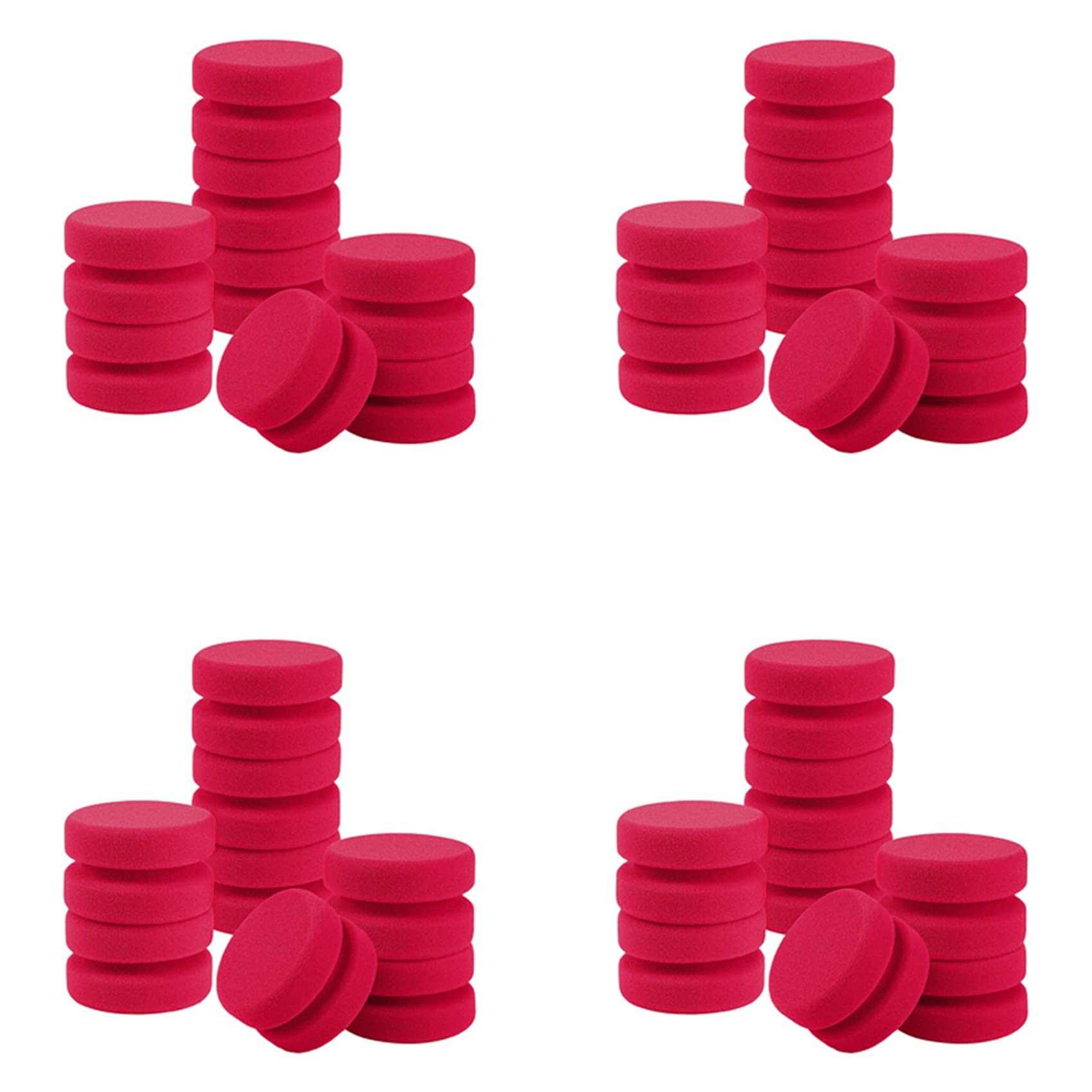 Jnchdghwa 32 Pack Paint Sponge Applicator Detail Sponge Paint Round Wax Applicator Tire Shine Applicator
