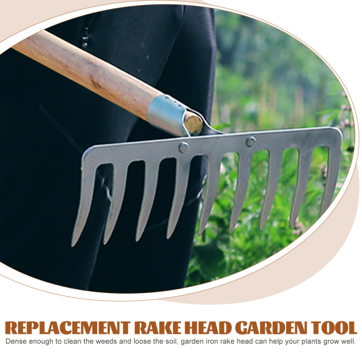 Rastrillo nivelador de césped Profesional, 45x10 Pulgadas, Resistente y con Mango de Acero Inoxidable, para nivelar sin Esfuerzo en Jardines, Campos de Golf, Granjas y Patios Traseros.