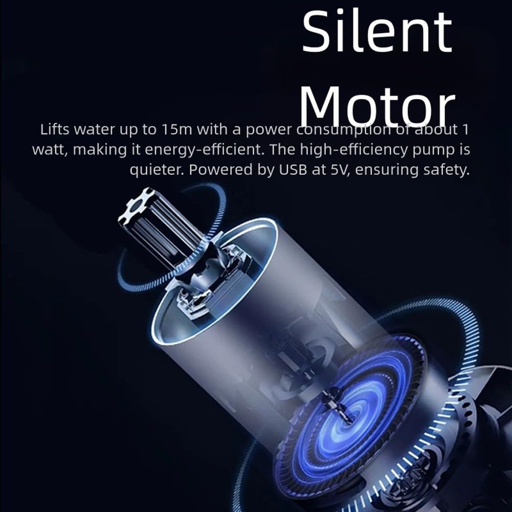 Pompe de drainage USB pour climatiseur, système silencieux d'élimination des condensats avec 5 V, 15 m, débit 450 ml/min pour unités AC 1-3P, kit d'installation (8 m)
