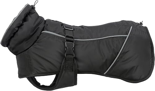 TRIXIE Brizon Winter Coat, XS: 30 cm, Black