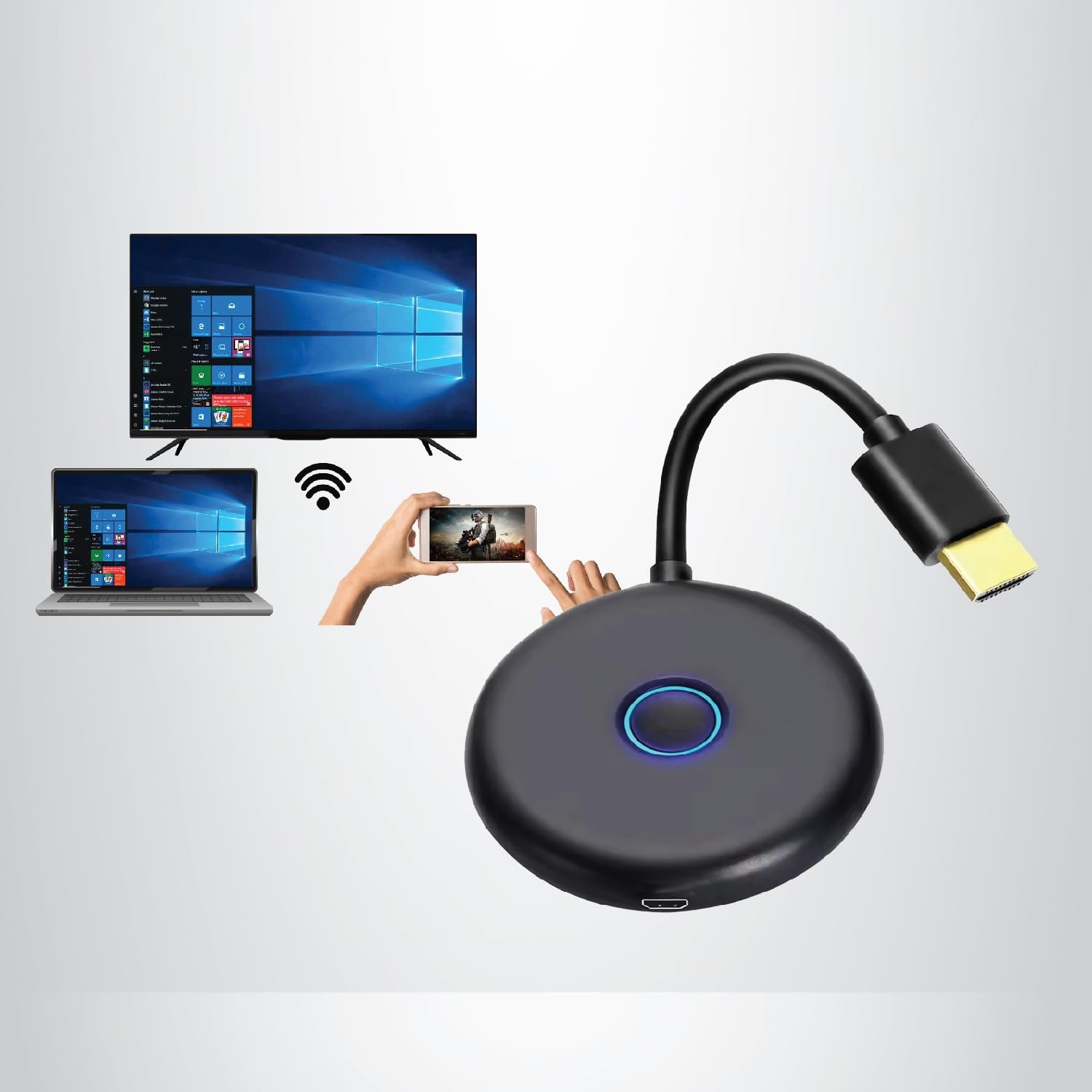 MEPL Wireless Casting Dongle Stream and Share Online,Photos, Videos, Games and Office Files from Phones, PCs, and Tablets on Your TV via Wi-Fi Using weCast, DLNA, Miracast, or Airplay-image-10