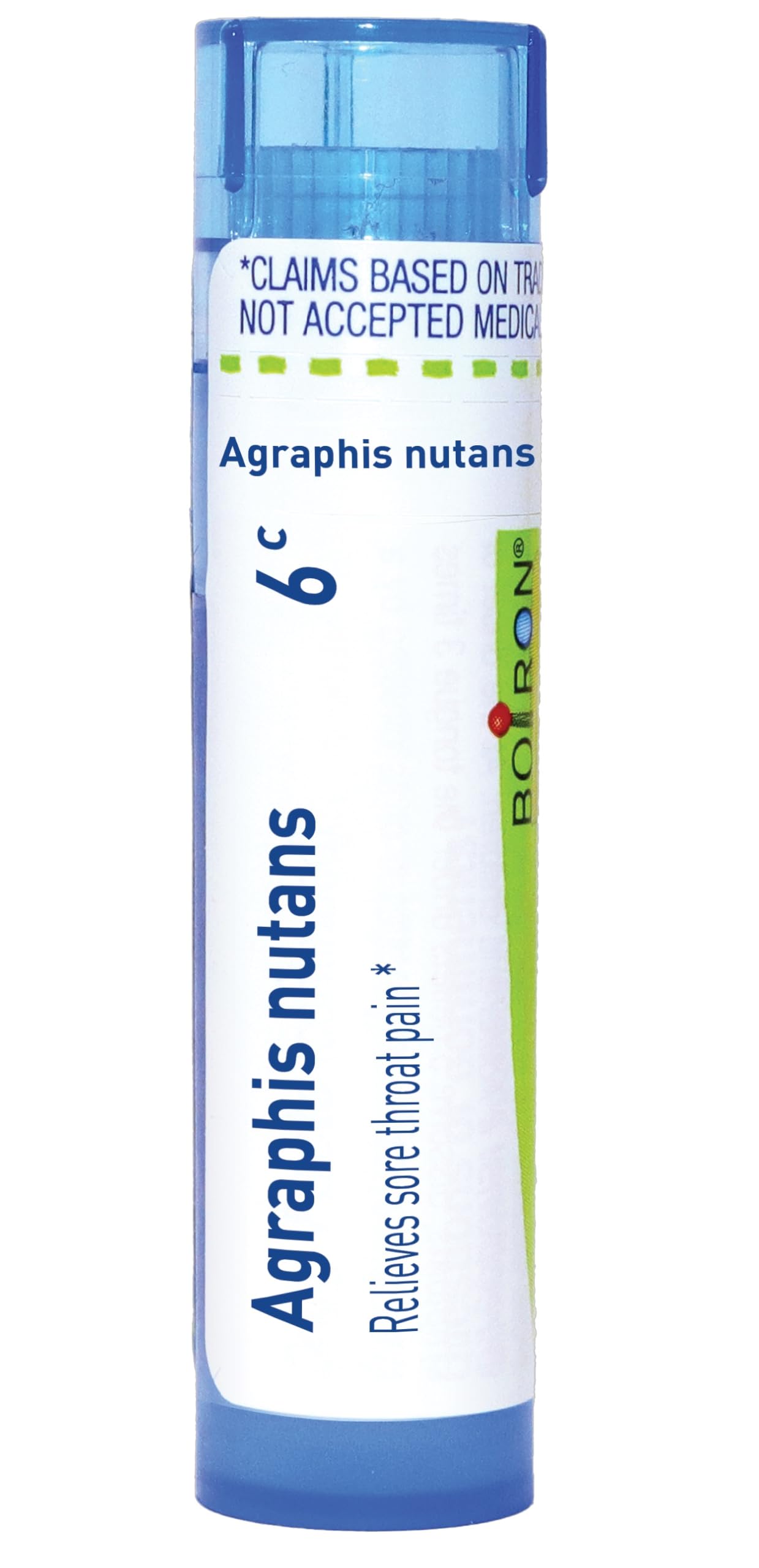 Boiron Agraphis Nutans 6C for Sore Throat Pain - 80 Pellets