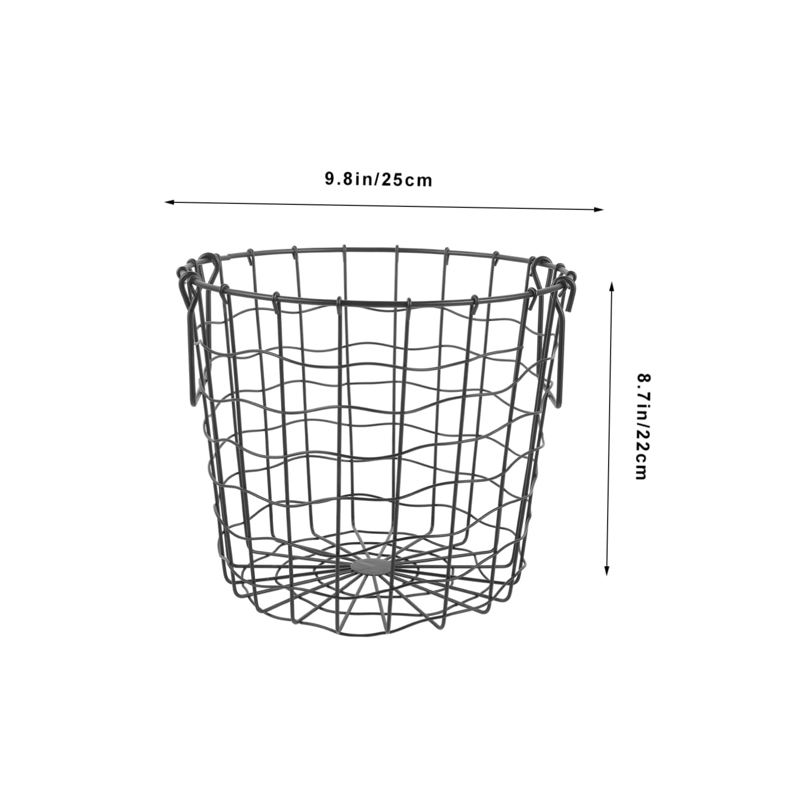 Cesta de Leña de Hierro Negro Asa Plegable, Soporte Portátil para Almacenar Madera Gran Capacidad, Adecuado para Exteriores y Chimenea