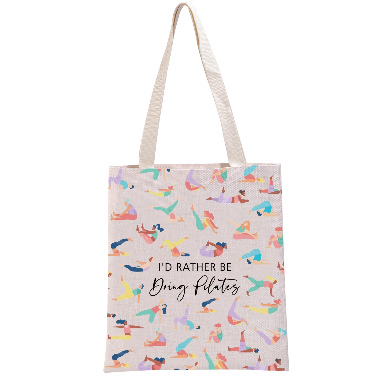 G2TUP Funny Pilates Lover Gift I'd Rather Be Doing Pilates Tote Bag