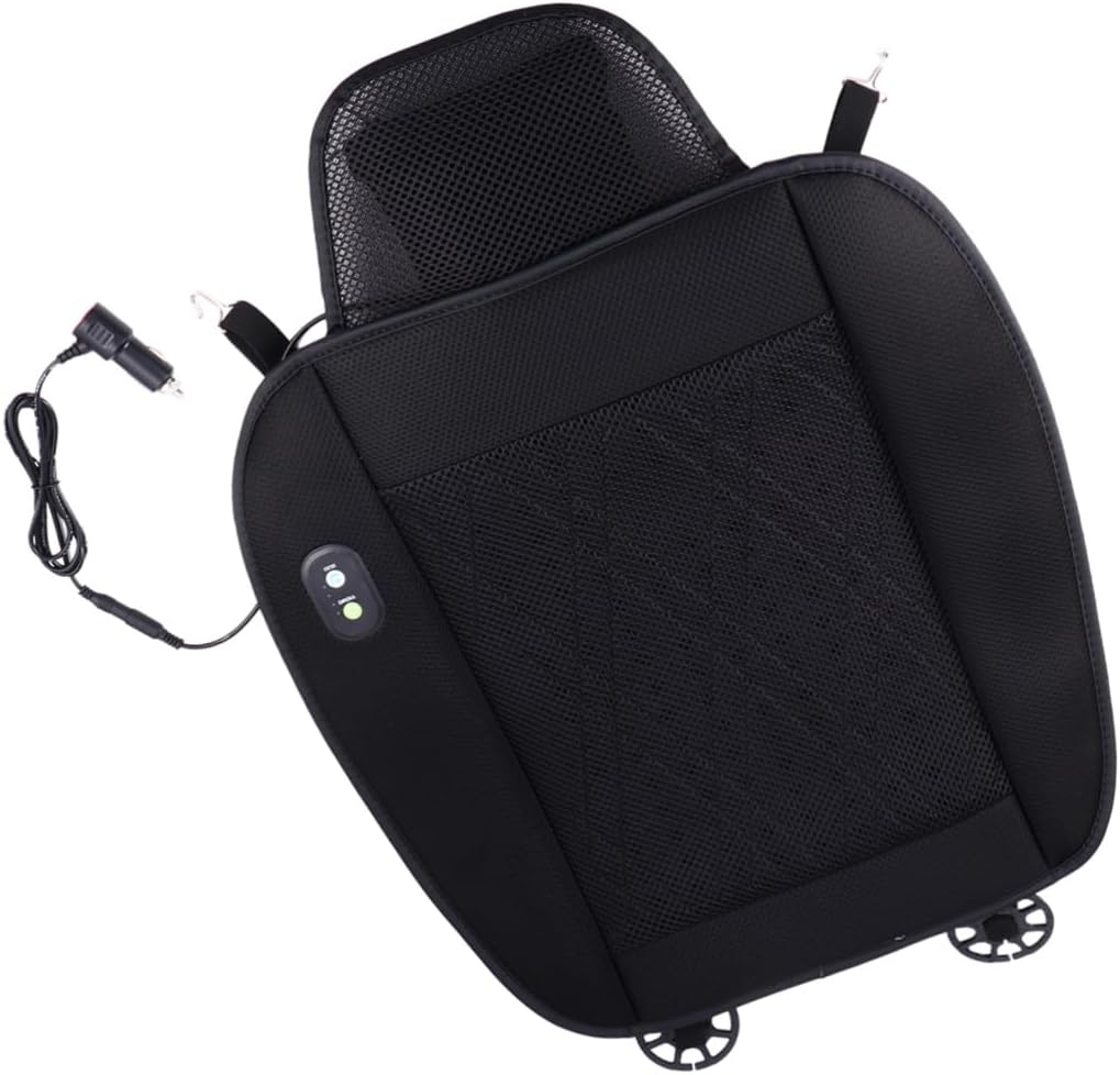 SOLUSTRE Cooling Car Seat Cover with Fan Breathable Cushion for Comfort Car Seat Protector Easy to Install for Home Office and Travel Use