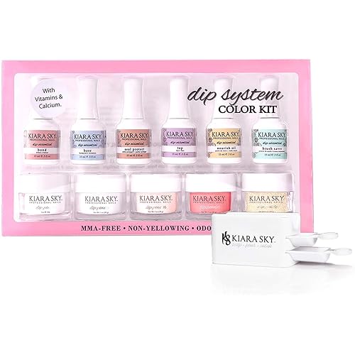 Kiara Sky Color Dip Powder Starter Kit | Full Size | with Recycling System