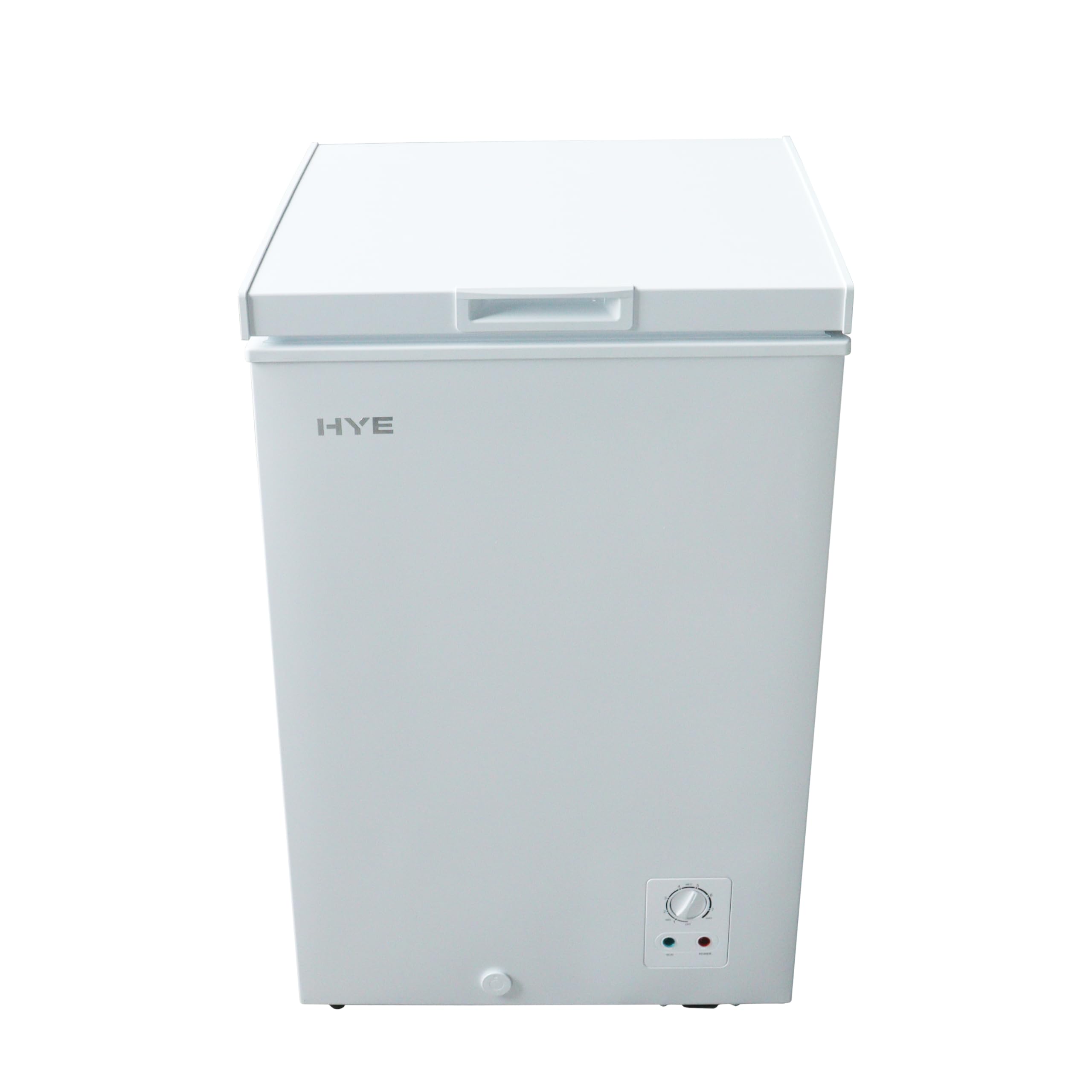 HYE Chest Freezer - 96L Freezer, Quiet 42 dB Operation, Mechanical Temperature Control, Freestanding Design, White, Suitable For Garages & Outbuildings - RF01CF96W24 — view 2