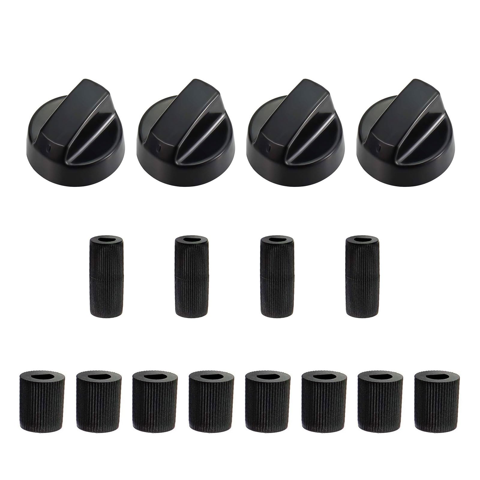 Xjdzineq Oven Control Knob Replacement with Adapter Easy Installation Replacement for Electric Stove Interchangeable Heatproof Design for Oven & Home Appliances