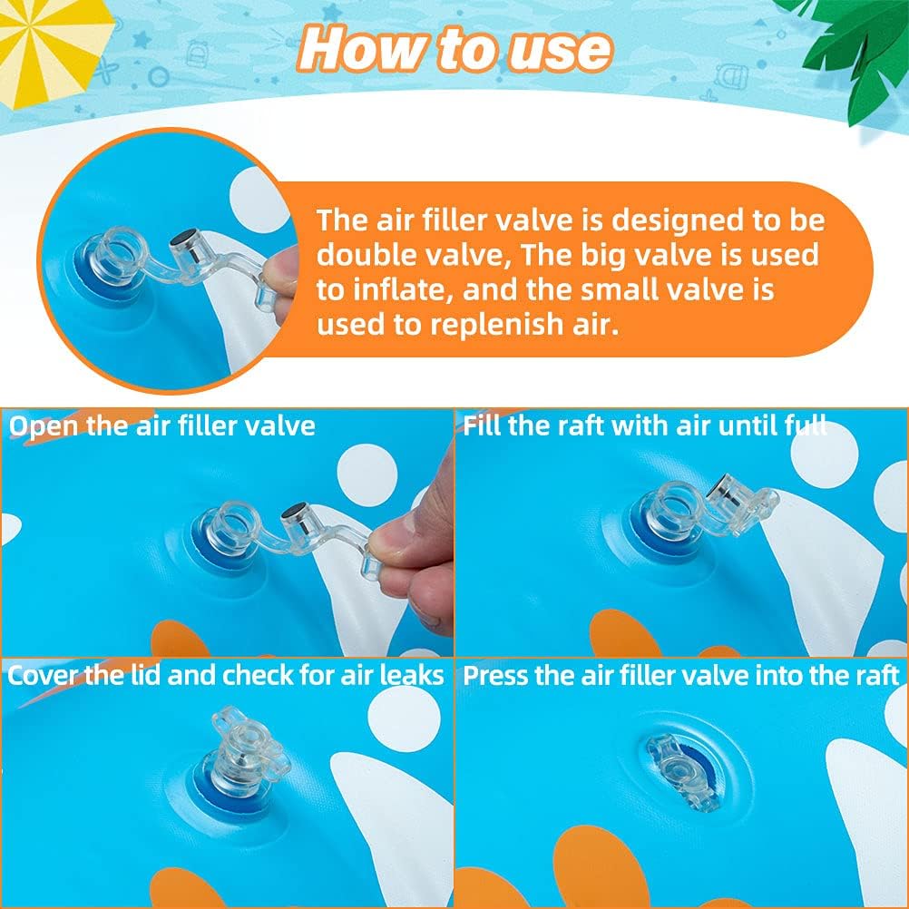 SCENEREAL Dog Pool Float Inflatable Ride-ons - Pool Raft Large Size Bone Shape Pet Summer Pool Swimming Toys for Dogs Water Games : Toys & Games