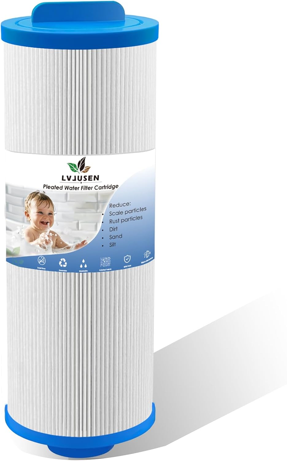 FIL50-5D13H15FCT-3 Spa Filter Replaces OEM FIL11100208/ Pleatco PWW50L / Waterway 817 4050, Teleweir 50/ Unicel 4CH 949/ Filbur FC-0172-2 Pack