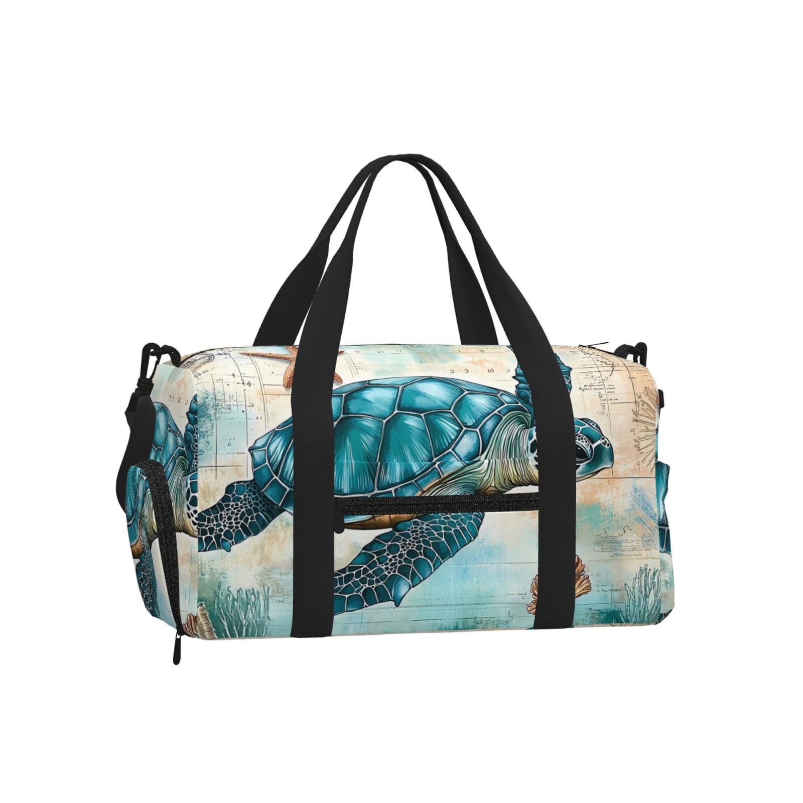 Bolsa de lona náutica impermeable con compartimento para zapatos 8