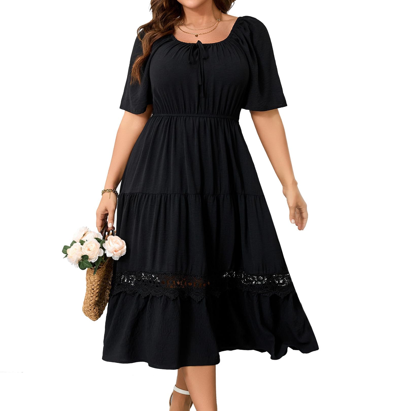 RWJ Plus Size Flutter Maxi
