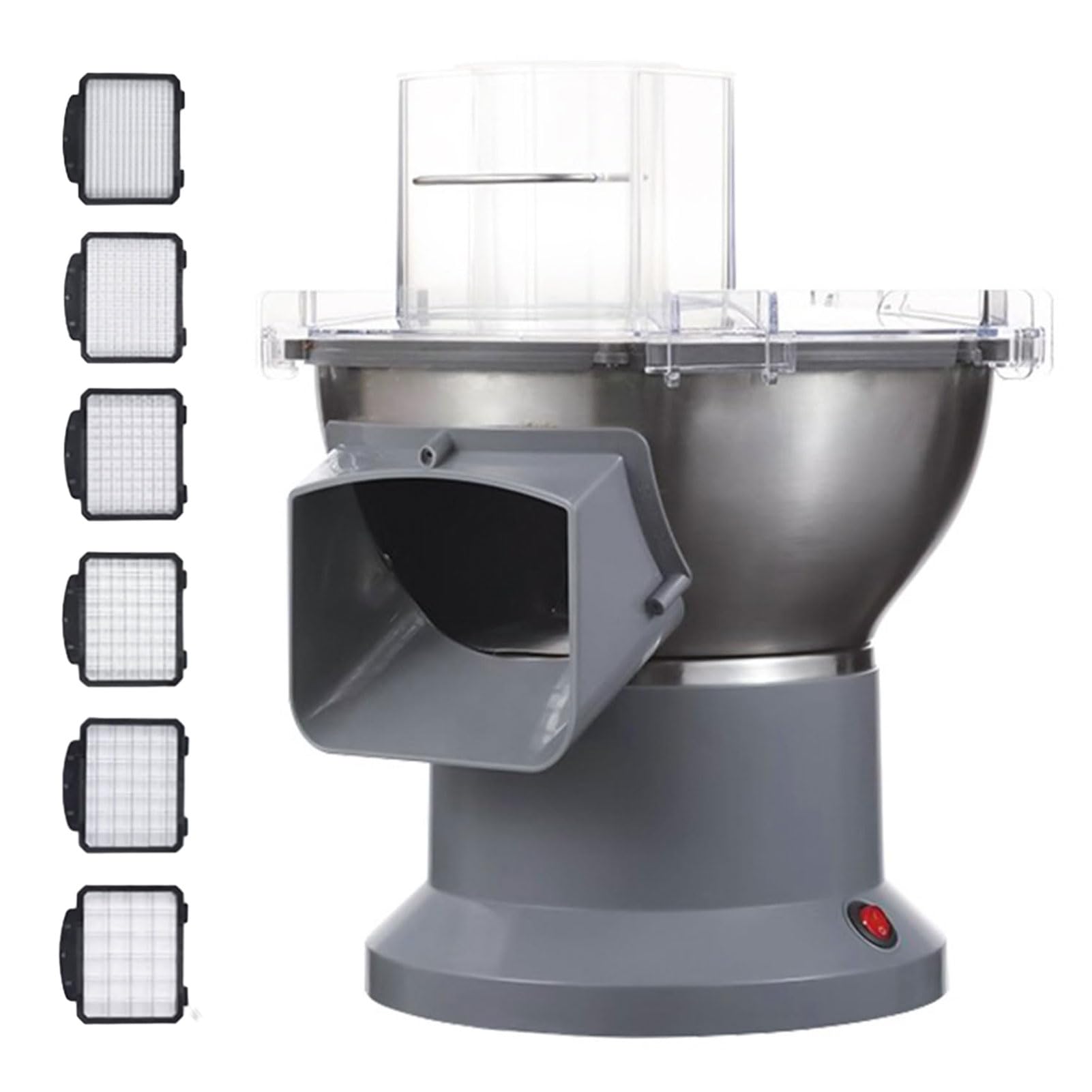 Amazon｜業務用野菜チョッパー、6/8/10/12/16/20mmブレード付き電動