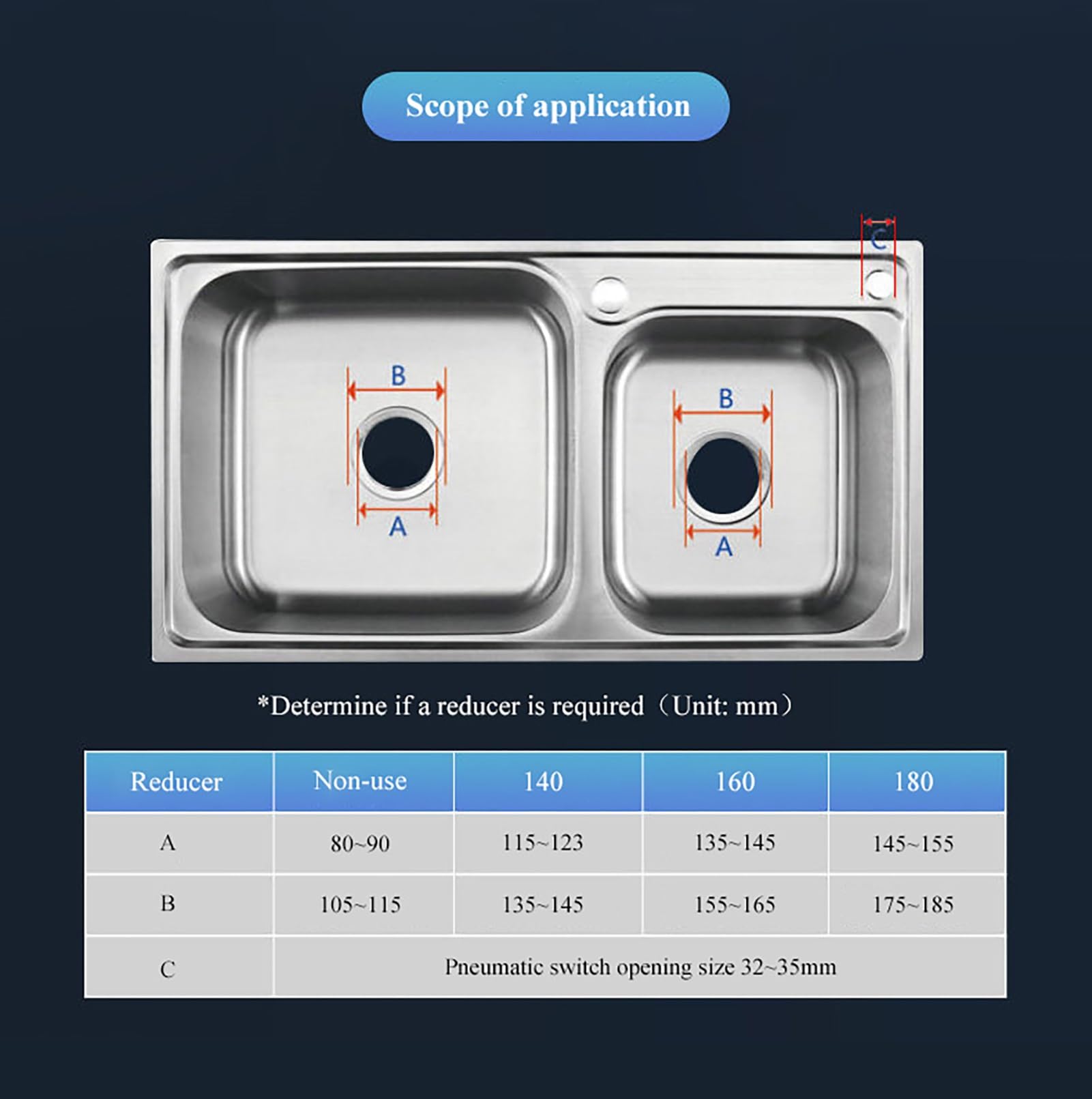 Alimentación Continua de Residuos de Alimentos del Fregadero de la Cocina Triturador de Residuos de Alimentos de Fácil Instalación Molinillo de Huesos, Cáscaras de Huevo, Cáscaras y Restos