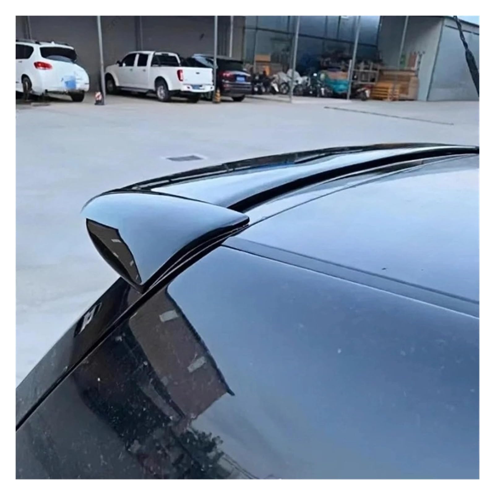 Tylny Spoiler Dachowy Bagażnika Skrzydło Kompatybilny z VW GOLF 4 Spoiler Dachowy 1998-2004 Czarny Połysk
