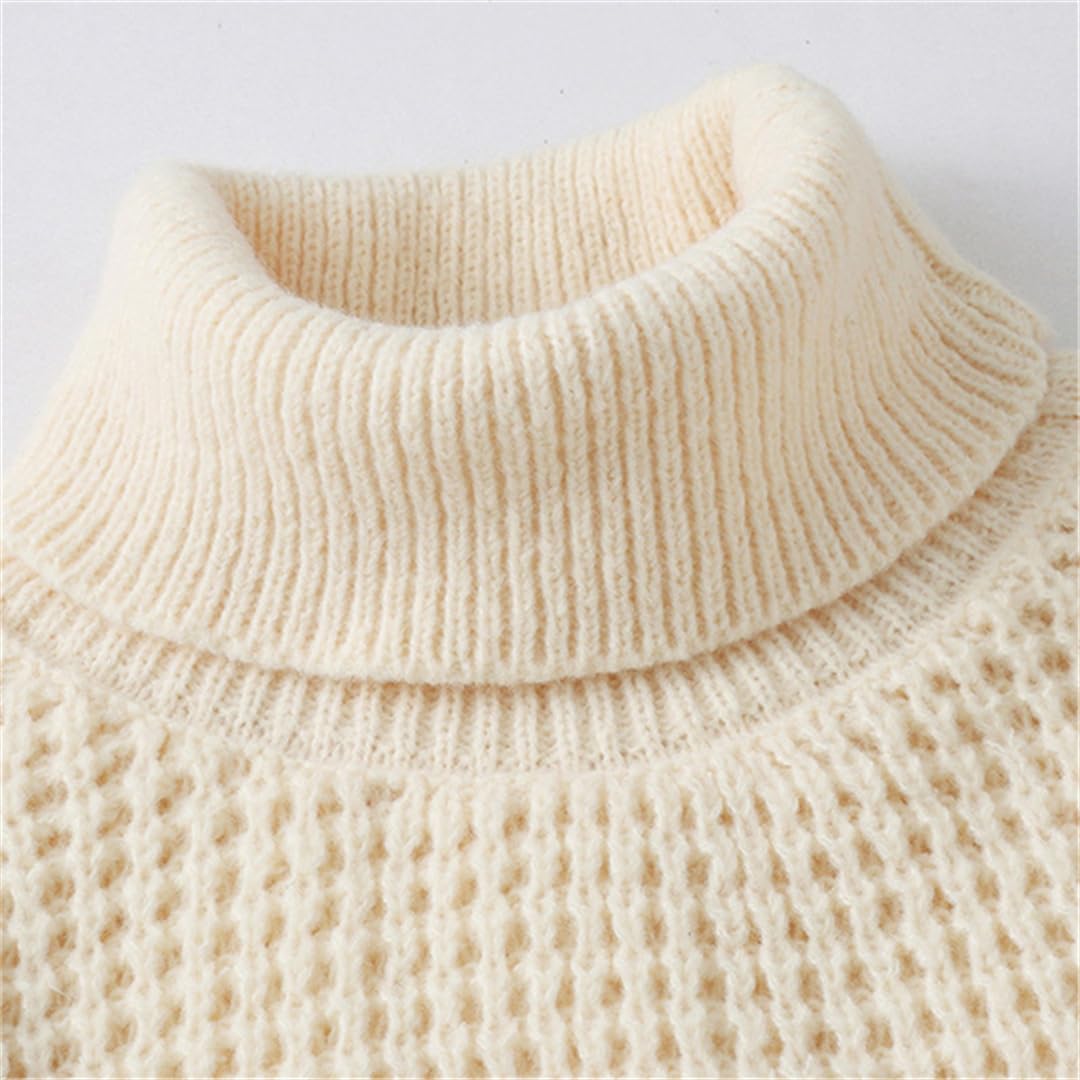 Maglioni Dolcevita da Uomo Invernali Pullover Lavorati A Maglia Tinta Unita Maglione Lavorato A Maglia Allentato