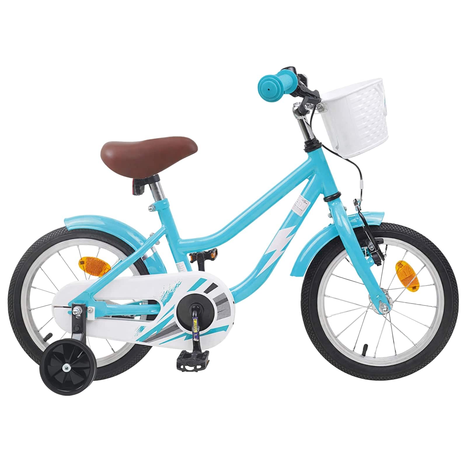 Kinderfahrrad Zoll Hellrosa für 2-4 Jahre mit Stahlrahmen Verstellbarer Sitz und Lenker Rücktrittbremse Schutzblech Klingel ideal für Freizeit Stadt Ausflug und Sport