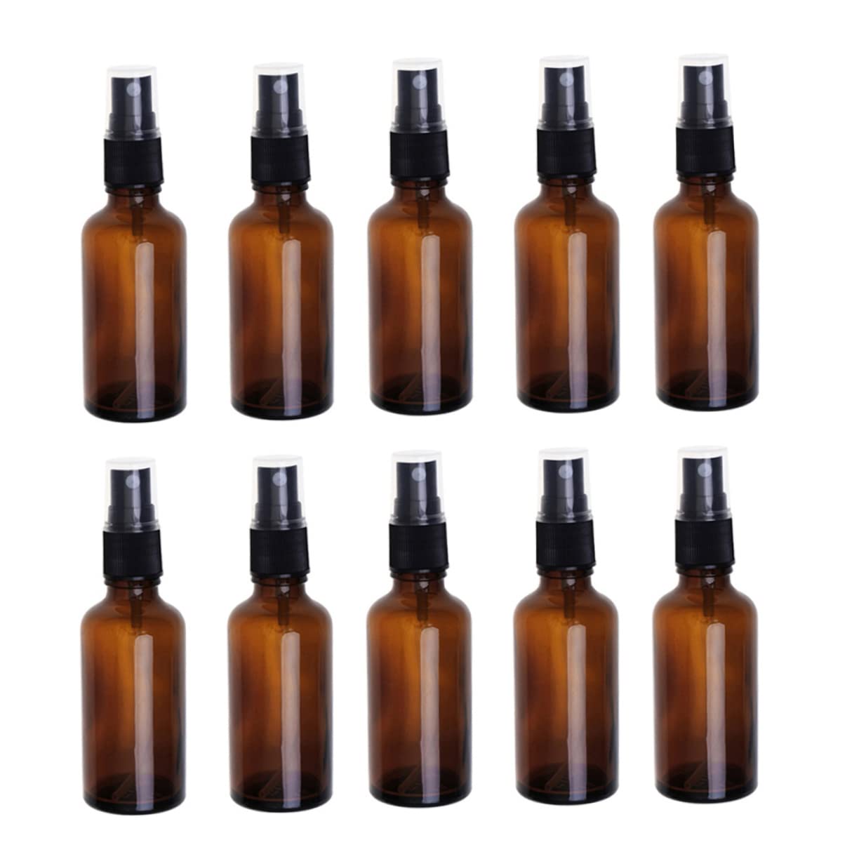 Nachfüllbare Sprühflasche 50ml aus Glas Braun 8 Stück Weihnachten Party