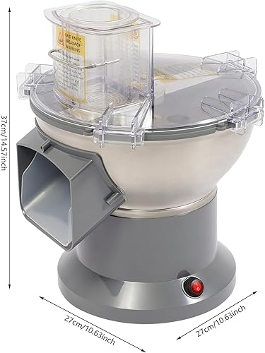 Miniatura 2 de Cortador comercial de verduras, 200 W eléctrico 4 en 1 picador de verduras con 4 cuchillas, picador de frutas multifunción de 0.08 pulgadas o 0.16