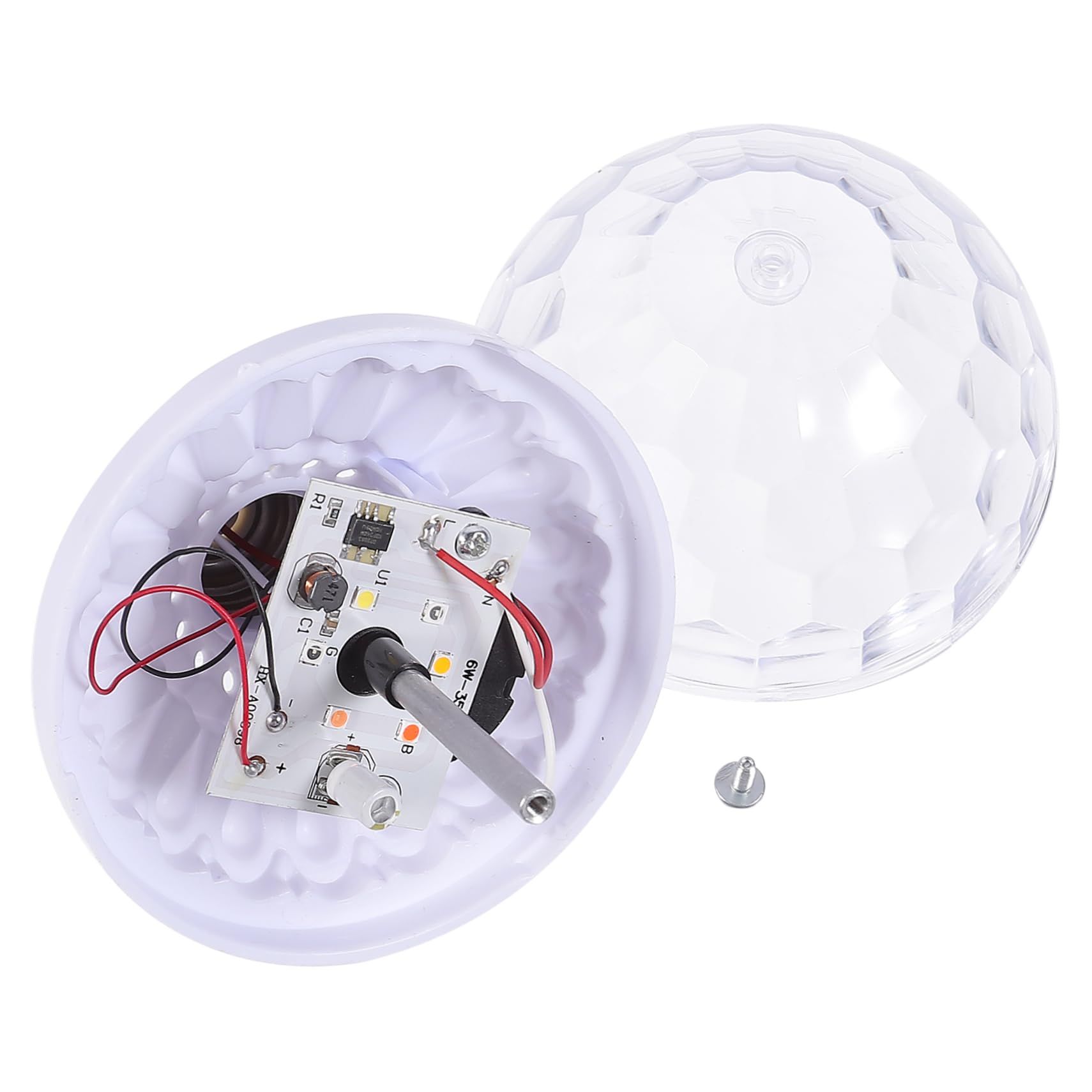 TEHAUX Colorful Ball Lamp Rotating Led Light for Stage Ballroom Ktv Small Size Easy Installation