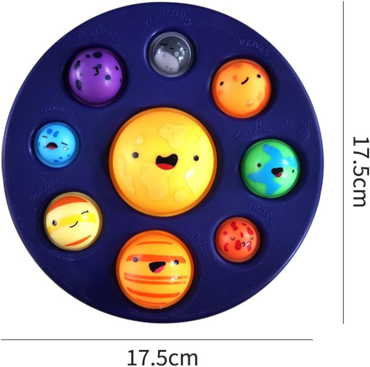 6 PCS Christmas Sensory Fidget Toy Set,Push Bubble Pop Fidget Toys Pack,Anti Anxiety Stress Relief Toy for ChildrenAdultsKidsBoysGirls (Multicolor-1), One size
