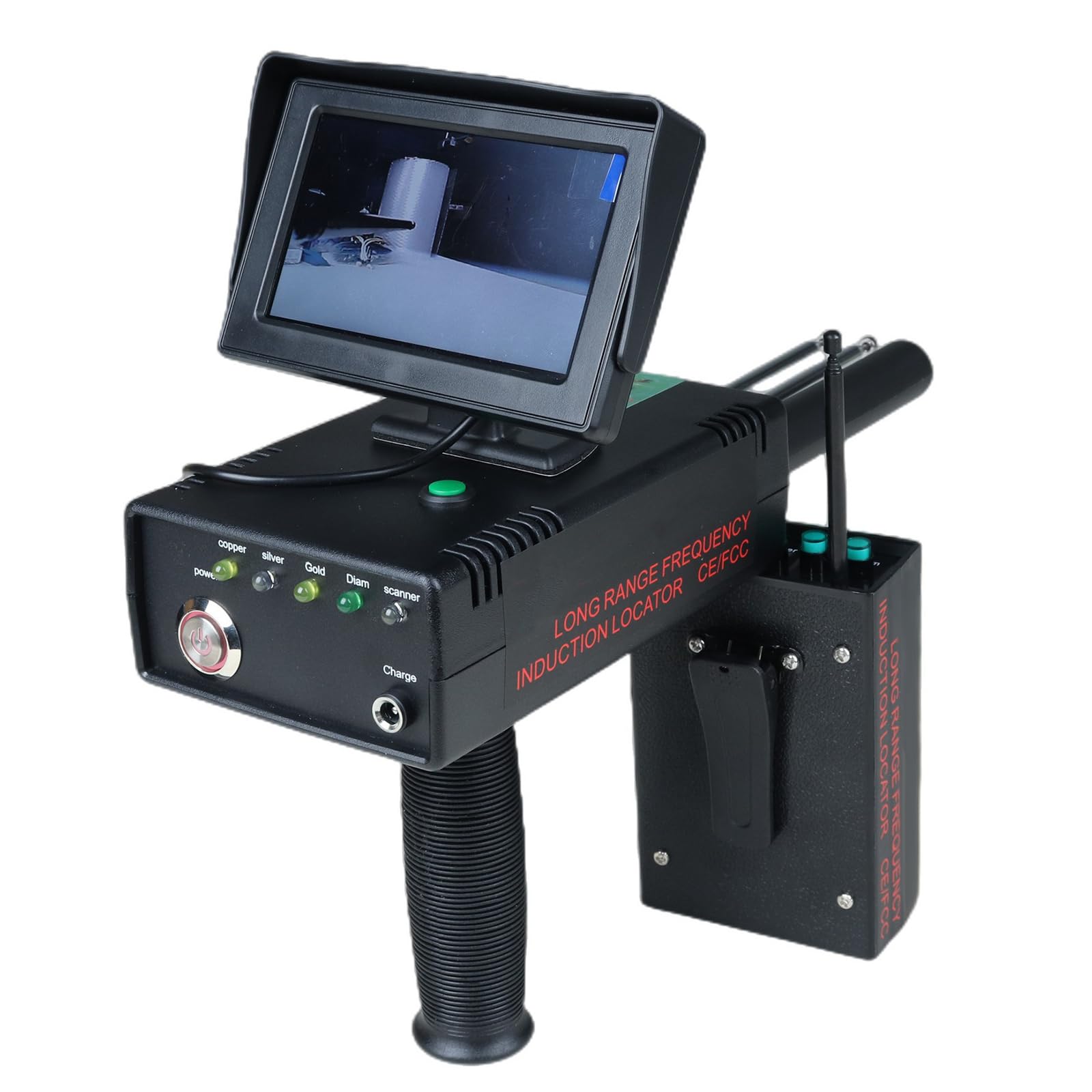 Détecteur de métaux professionnel rechargeable, longue portée et détection profonde, pour la chasse au trésor en plein air