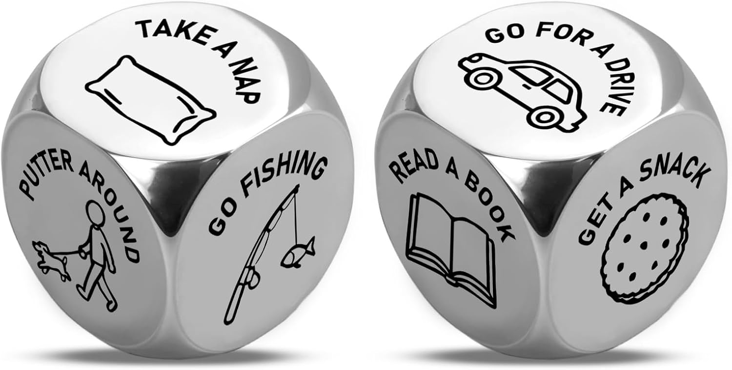 Retirement Gifts for Men Woman Retirement Dice Funny Decider Dice for Retired Women Men Best Retirement Gifts for Coworker Appreciation Gifts for Retired Teacher Nurse Coach Going Away Gift