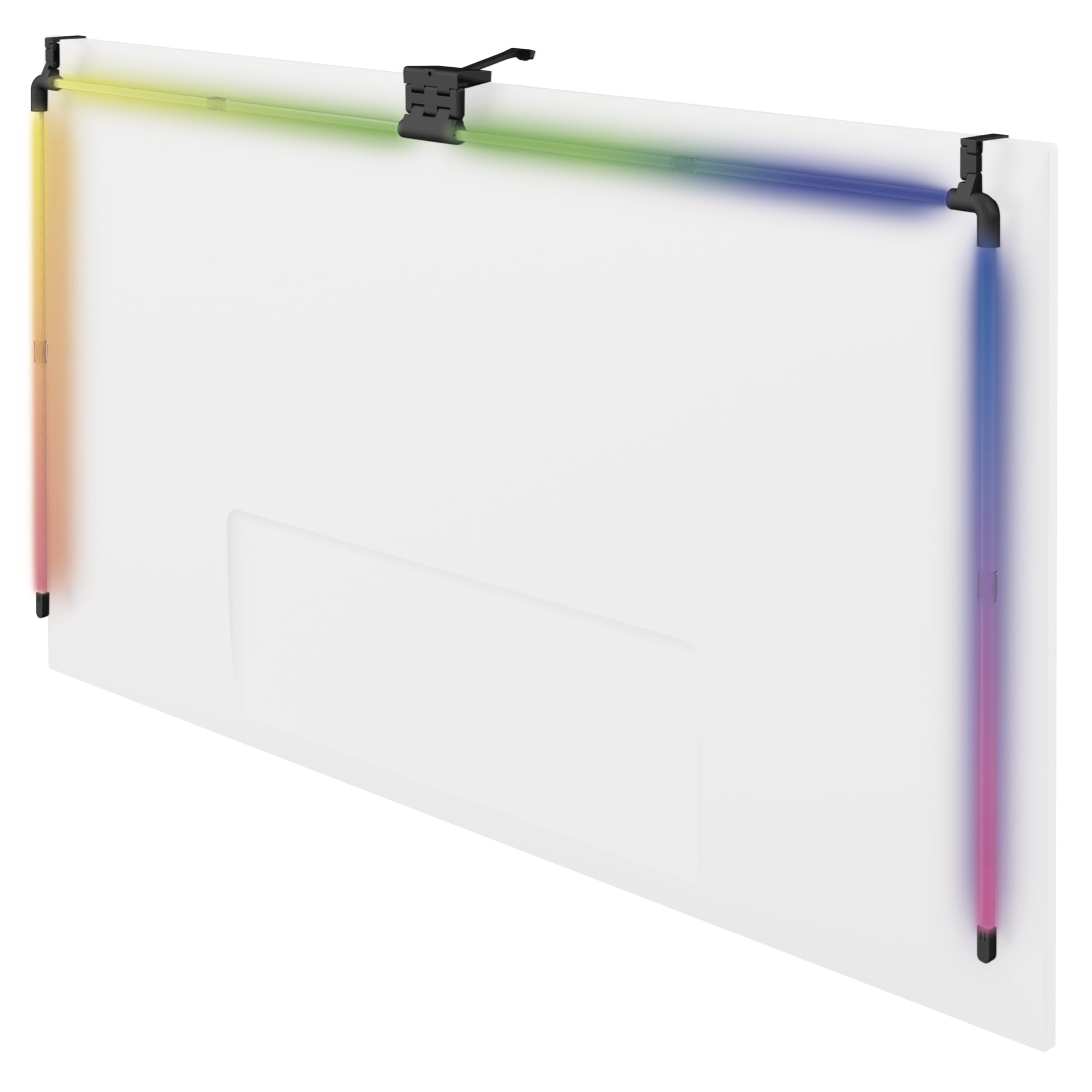 EMOS Retroilluminazione intelligente per TV da 55" (139 cm) - Tubi luminosi LED RGBIC rimovibili per TV con fotocamera - Luminosità 450 lm - Connettività WiFi, controllo tramite app