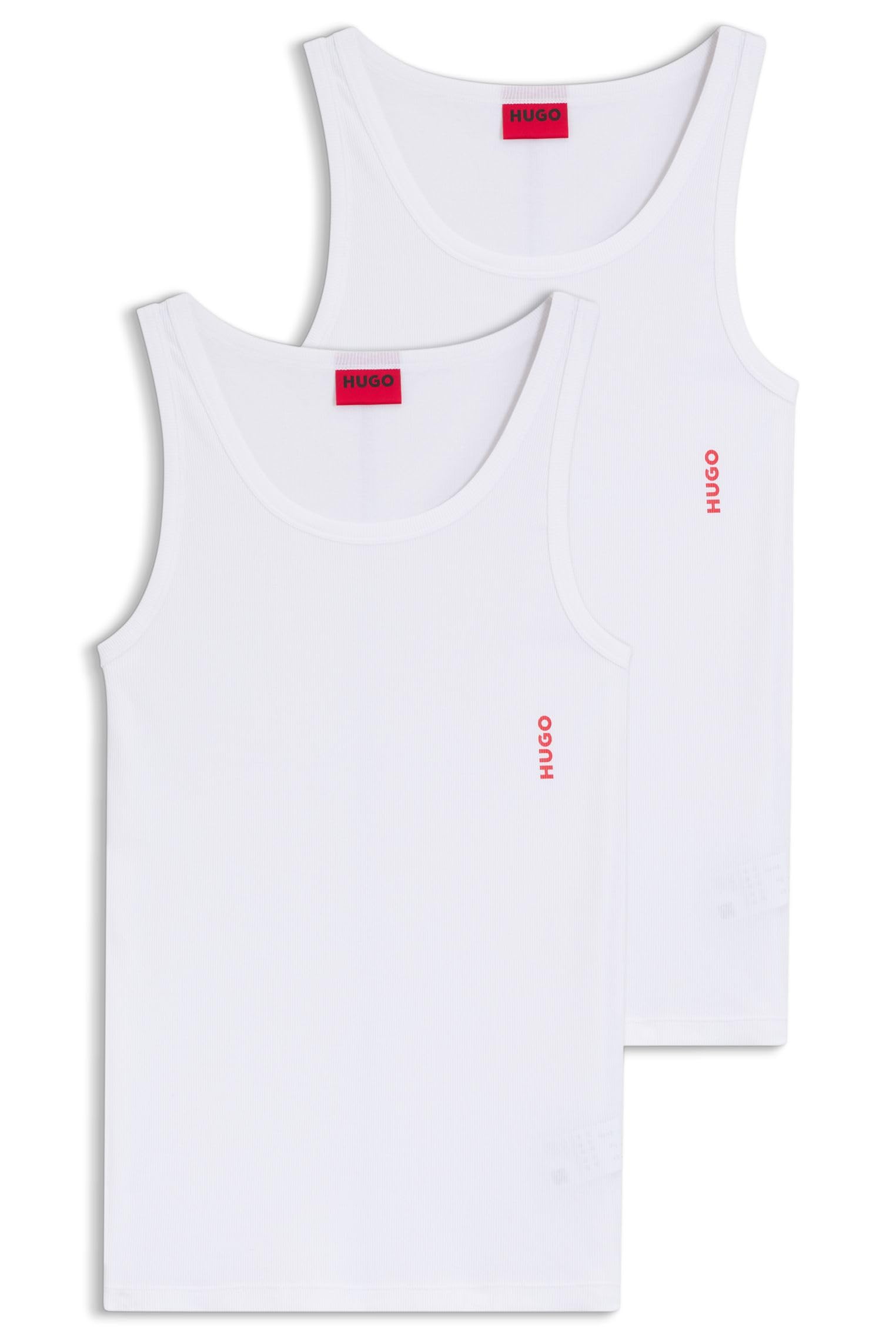 HUGO Herren Twin Pack Tank Top, New-White100, M (2er