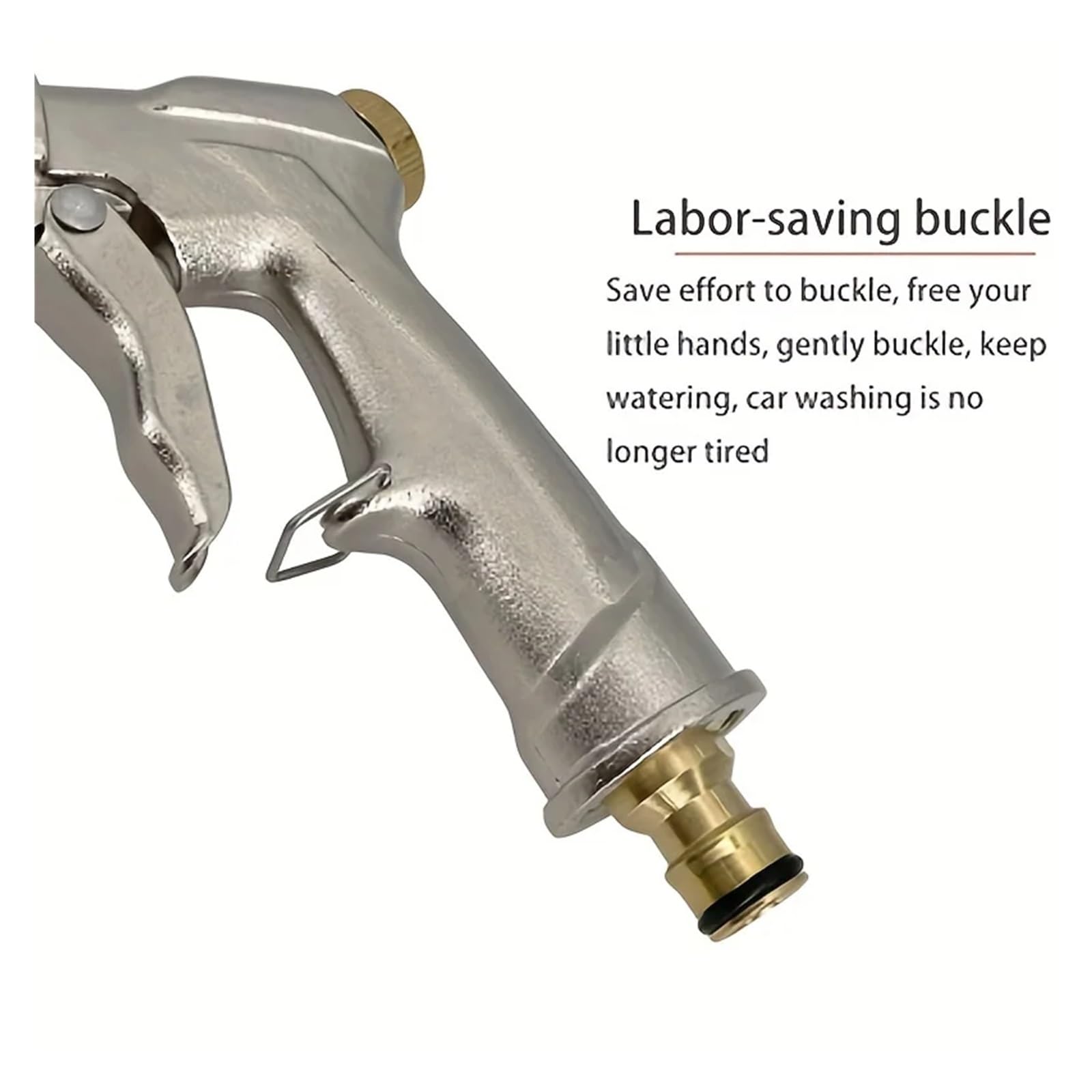 Pistola De Agua For Lavado Coches Espuma Metal Y Manguera Jardín For Ducha, Boquilla Cobre Puro, Pulverizador Alta Presión PrevencióN De Fugas De Alta PresióN