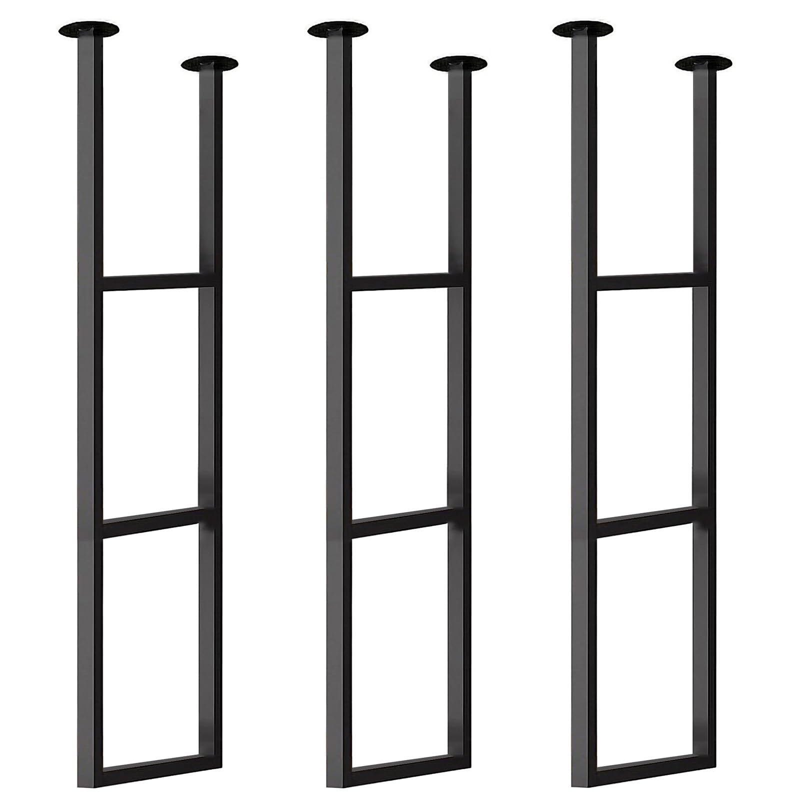 Support d'étagère flottante robuste 30 cm x 110 cm en métal pour rangement suspendu
