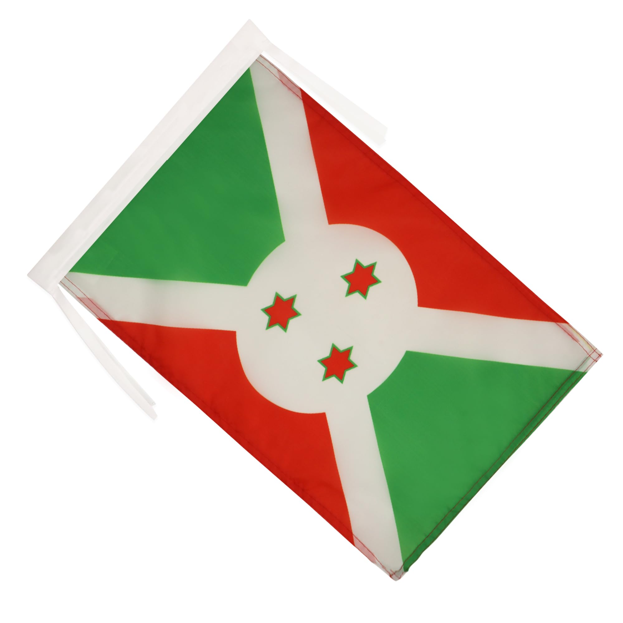 Drapeau Burundi 45x30cm – Pavillon Nautique En Polyester 150D, Résistant à L'eau