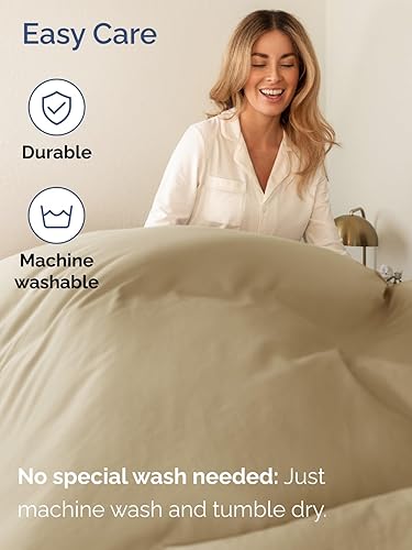 Miniatura 7 de Juego de sábanas de 4 piezas para colchones muy altos, con esquinas elásticas tipo bolsillos extraprofundos, transpirables, frescas, suaves y