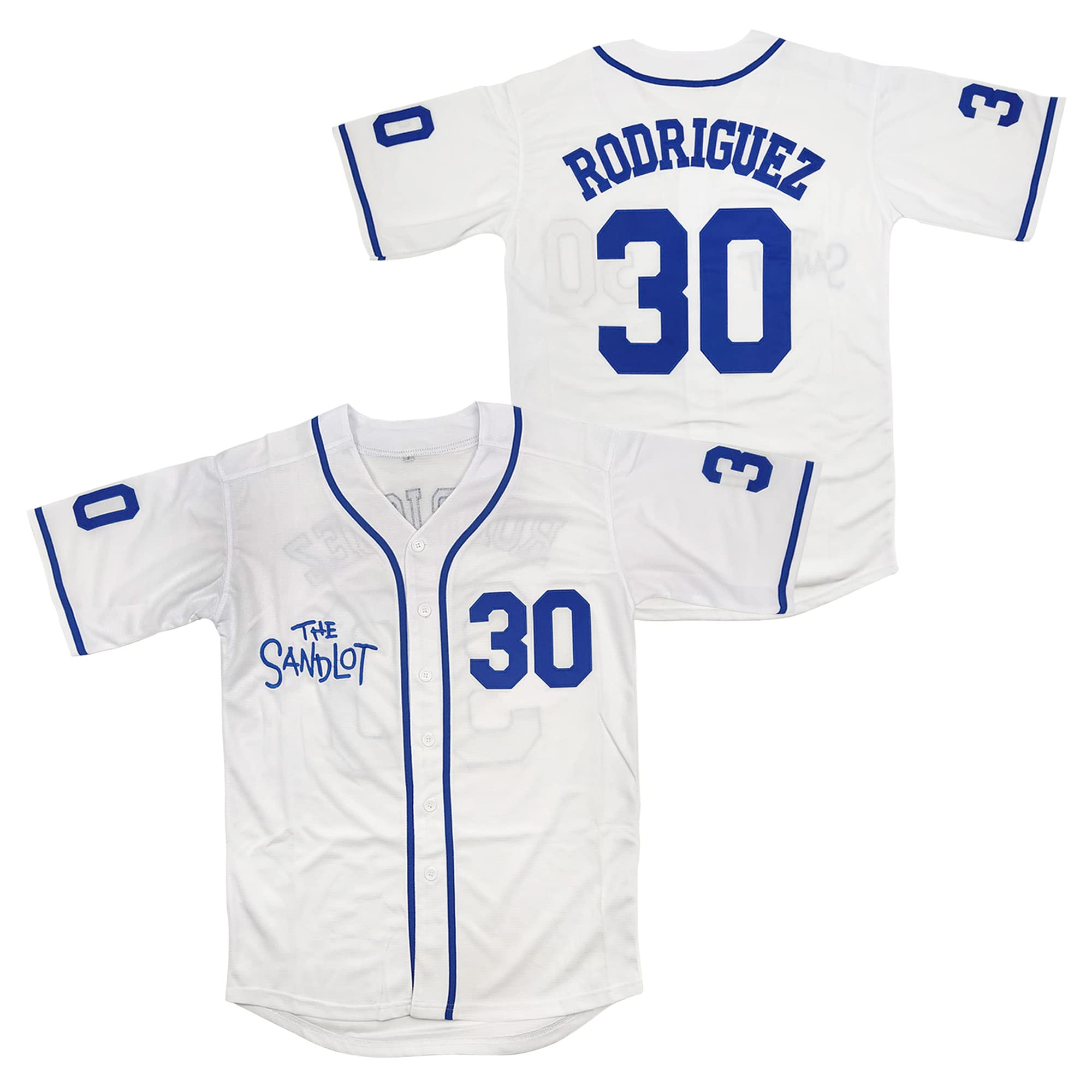 TIMBOWThe Sandlot Benny Jersey The Jet Rodriguez Michael Squints Palledorous Alan Yeah-Yeah McClennan Movie Baseball Jersey