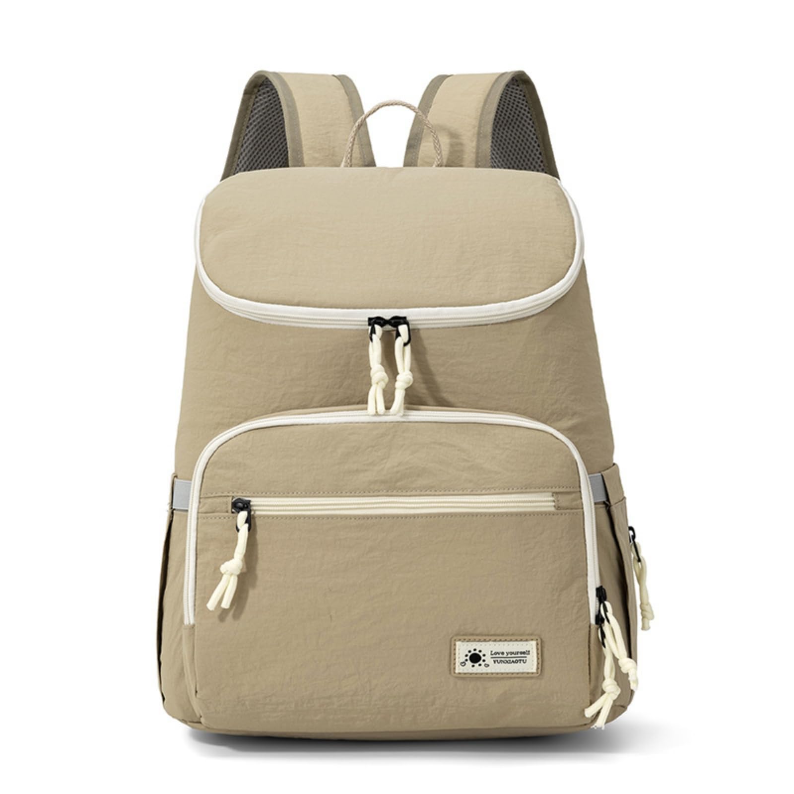 Zaino Fasciatoio Strutturato Borsa Fasciatoio Facile da Pulire Borsa con Tasche Laterali per Mamme, Tempo Libero, Array, Color Kaki