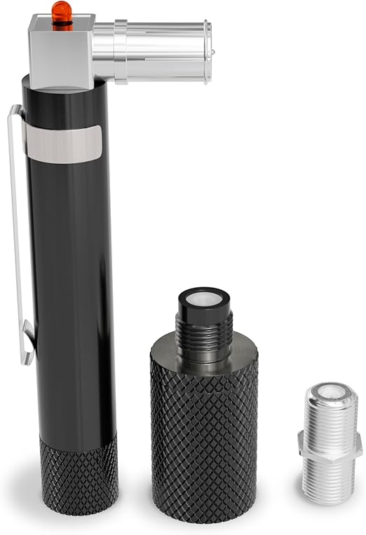 THE CIMPLE CO Coaxial (Coax) Pocket Continuity Tester (Tracer) with Voltage Toner (Sound) and Barrel Connector Bundle, for Testing, Labeling, and Identifying Coaxial Lines - Pocket Toner