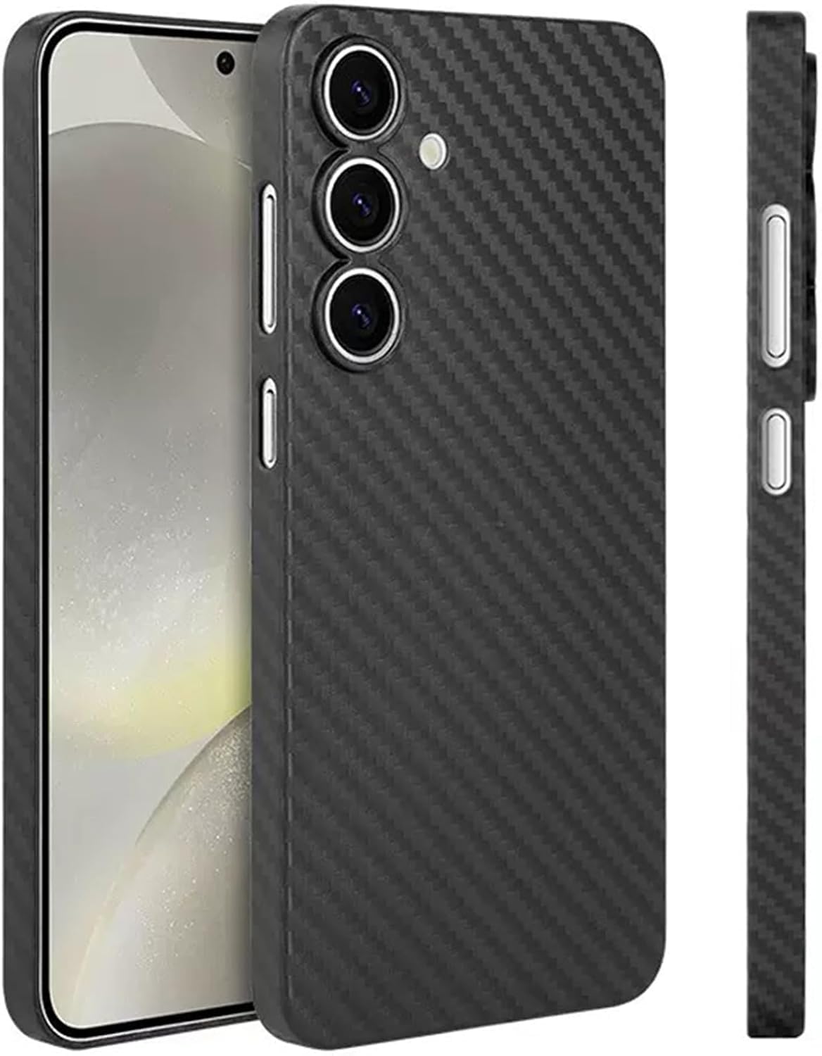 Coque Samsung S25 Plus souple texture carbone anti rayure et fine - 8
