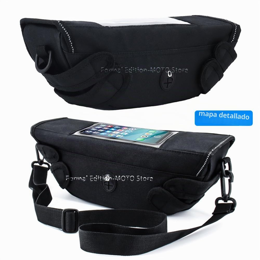 Bolsa de manillar para F850GS F750GS Bolsa de navegación para manillar de moto, bolsa de teléfono impermeable portátil (F750GS)