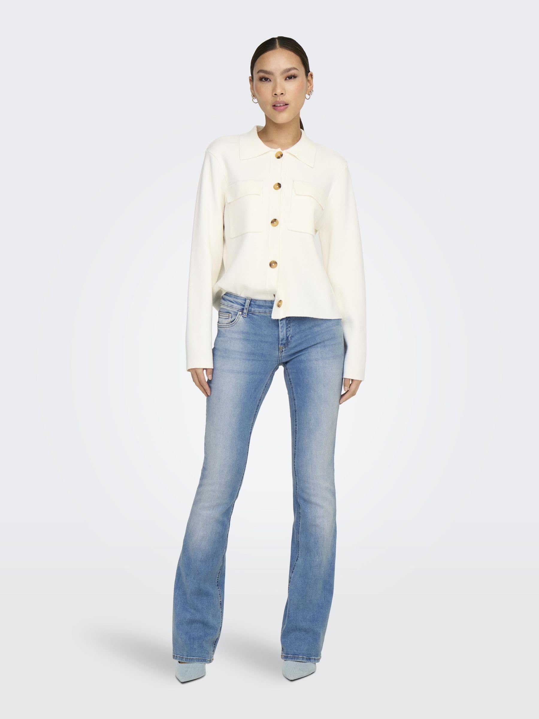 ONLY Jean Flared ONLBLUSH Taille Basse Flared Fit Jeans