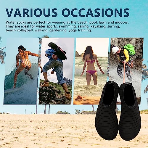 Water Shoes for Women Men Swim Barefoot Quick-Dry Adult Aqua Socks Non Slip Yoga Shoes Pool Camping Beach Accessories4