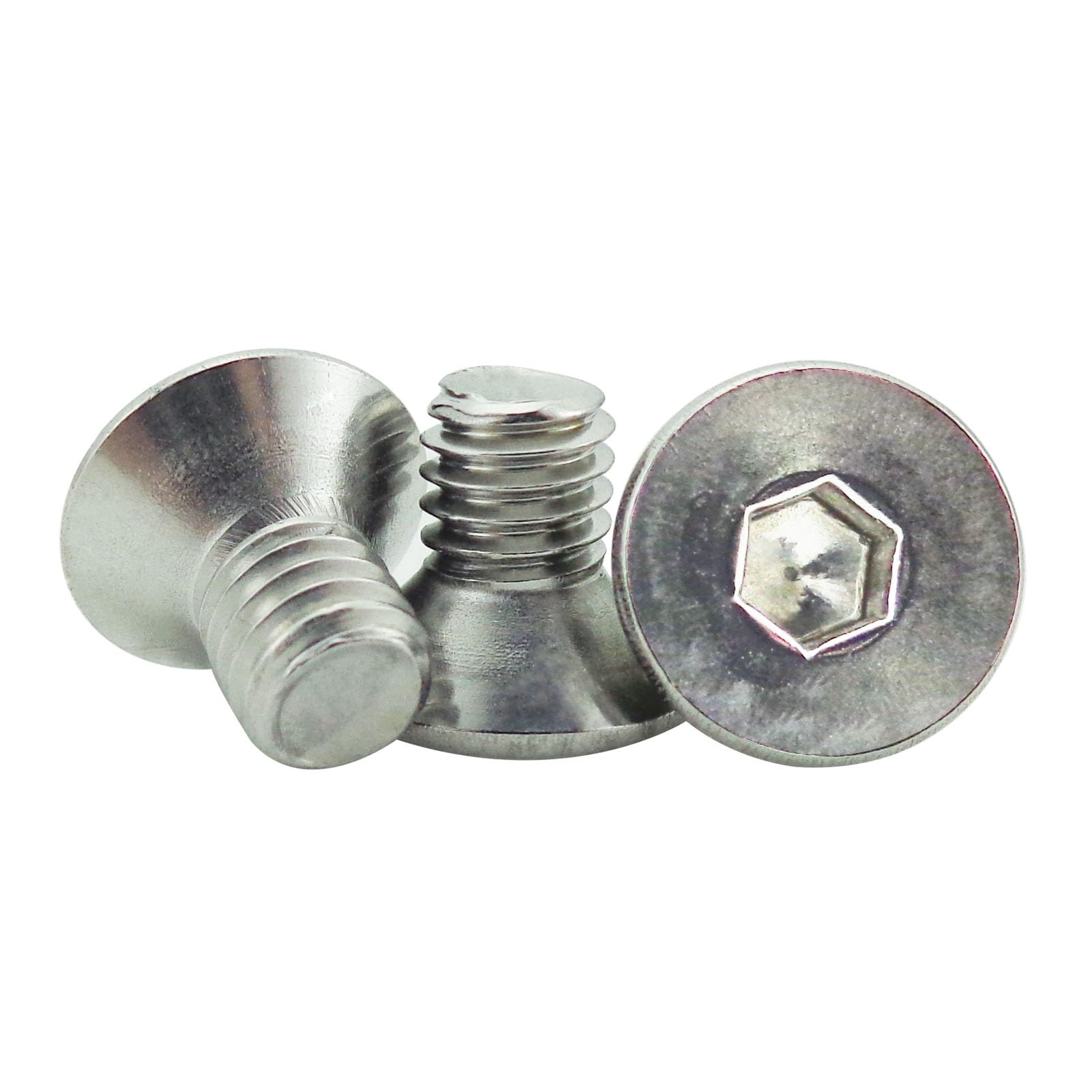 M6 Senkkopfschrauben Edelstahl,40 Stück Schrauben M6 Senkkopf M6 x 10mm Senkkopfschrauben Innensechskant Schrauben Vollgewinde A2 -V2a Senkschraube Edelstahlschrauben