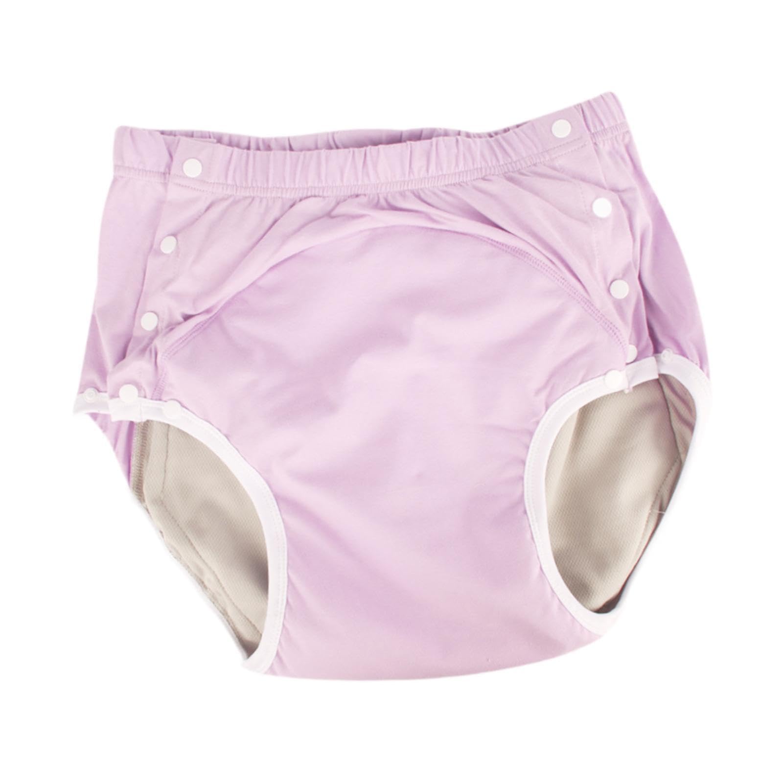 B Baosity Culotte D'Incontinence sous-vêtement Ajustable Slip Lavable sur-culotte Imperméable Facile à Mettre et Retirer Grâce Aux Fermetures Adapté pour La Mo, Rose, 2xl