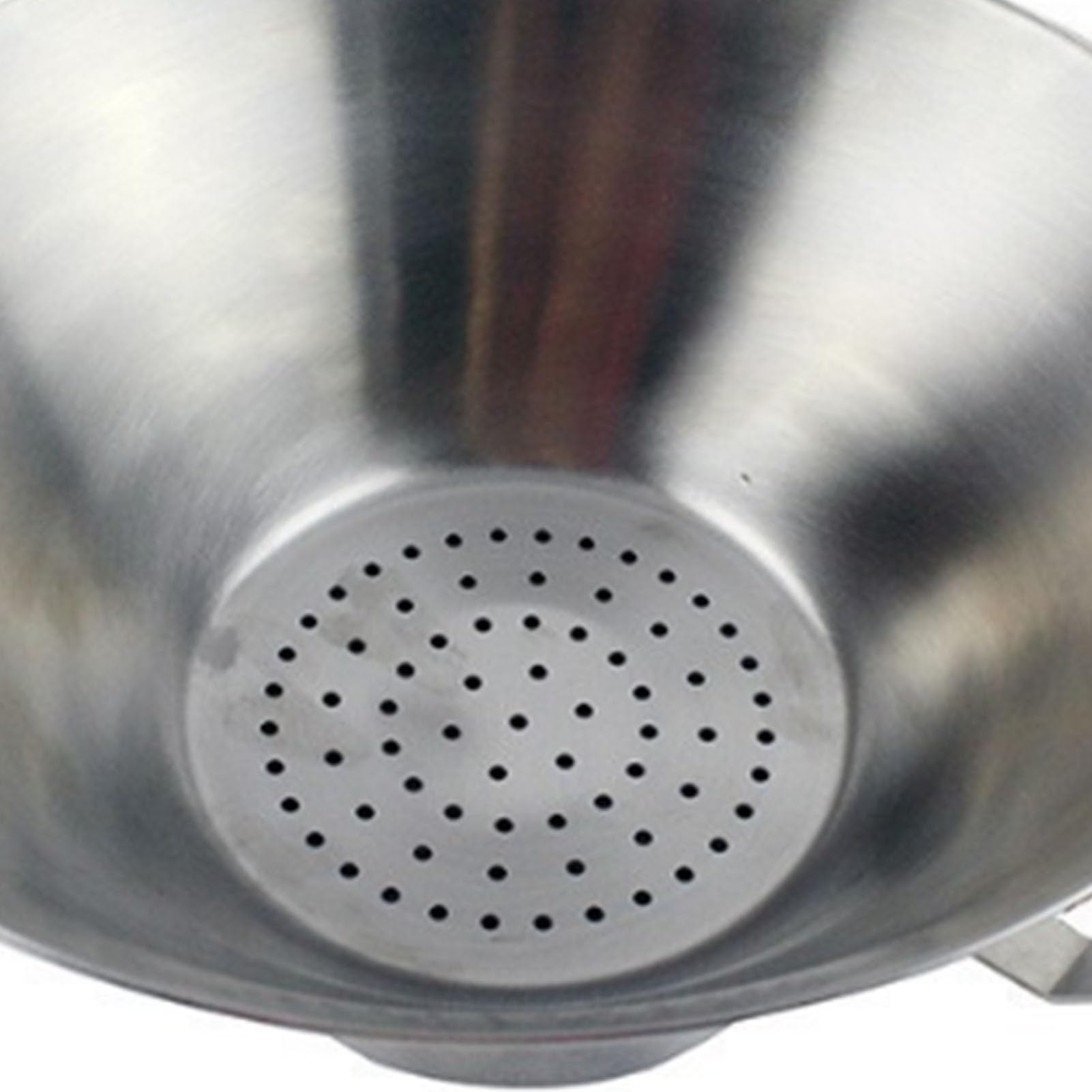 Qcwwy Fettsieb, Pommes-Frites-Ölsiebe, Trichterfilter aus Edelstahl 304, Großes Fassungsvermögen, Schmalzabscheider für Brühe, Talg und Fritteuse in Privaten oder Gewerblichen Küchen