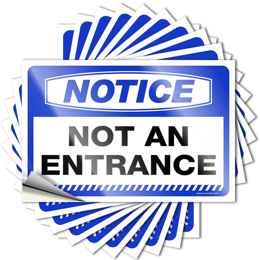 Pool Decor Water Decals - Notice Not an Entrance Feminist Durable Sticker Easy Apply for Gamers Decor(12X18CM)